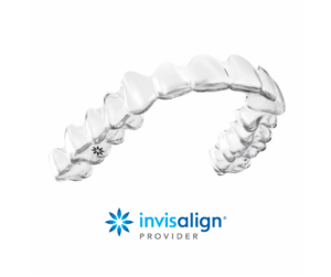 Invisalign treatment clear aligner with invisalign provider logo