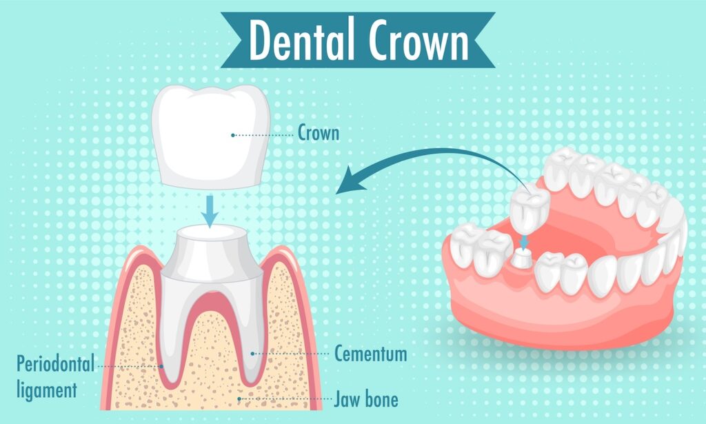 dental crown illustration